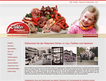 Tablet Screenshot of fleischerei-doehler.de